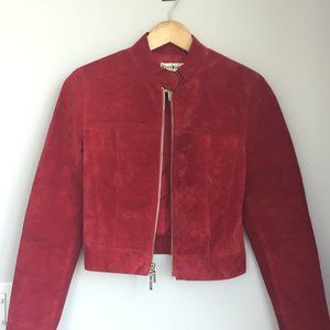 Red Leather Jacket - perfect for Fall/Winter